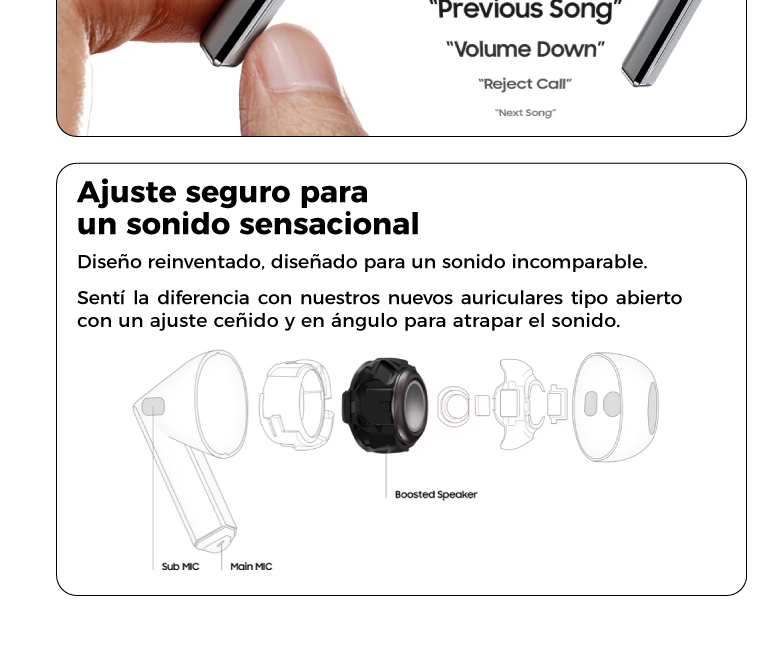 Ajuste seguro para un sonido sensacional