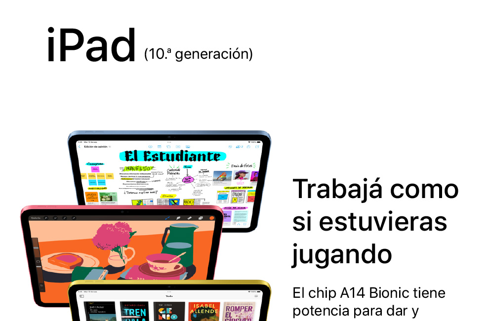 iPad decima generación, trabajá como si estuvieras jugando