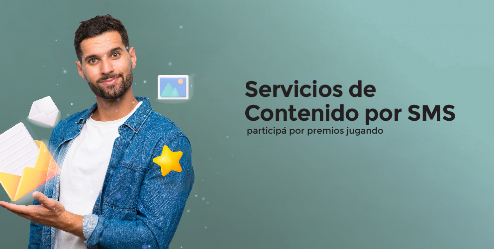 Con los servicios de contenido por SMS, participás por premios jugando