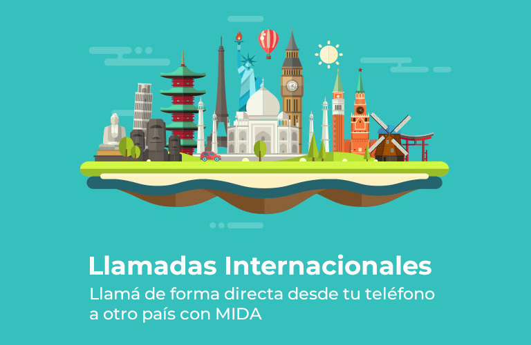 MIDA Prepago, llamá en forma directa desde tu teléfono a otro país