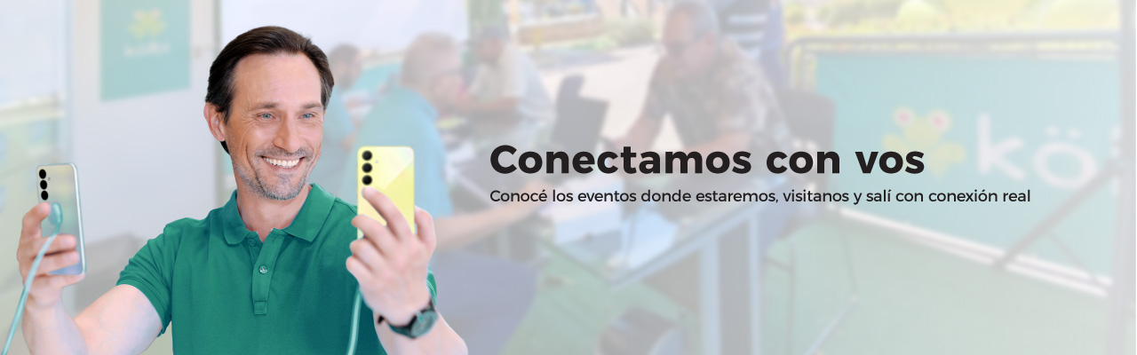 Conocé acá los eventos donde estaremos, visitanos y salí con conexión real