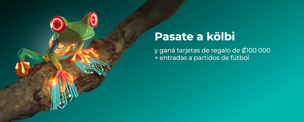 ¡Pasate a kölbi y ganá tarjetas de regalo de 100 000 colones + entradas a partidos!