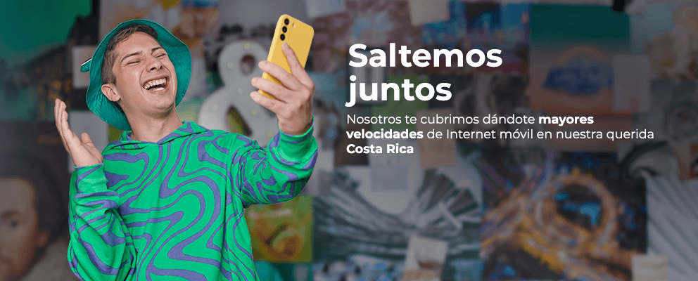 ¡Saltemös juntos! te cubrimos con las mejores velocidades móviles en CR