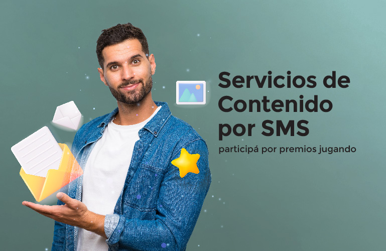 Con los servicios de contenido por SMS, participás por premios jugando