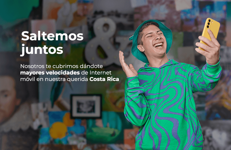 ¡Saltemös juntos! te cubrimos con las mejores velocidades móviles en CR