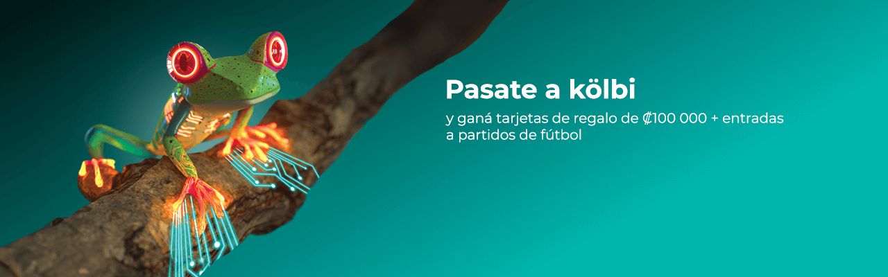 ¡Pasate a kölbi y ganá tarjetas de regalo de 100 000 colones + entradas a partidos!