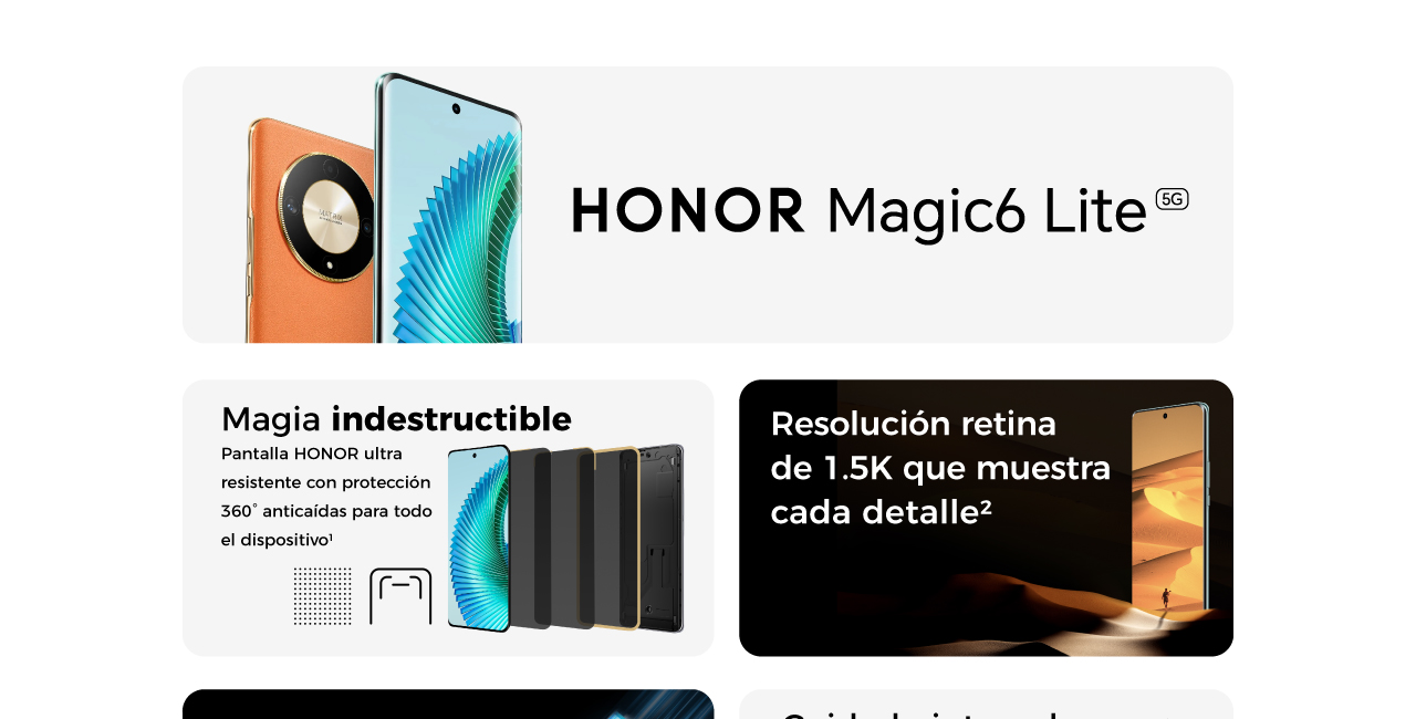 HONOR Magic6 Lite, ¡Magia indestructible!