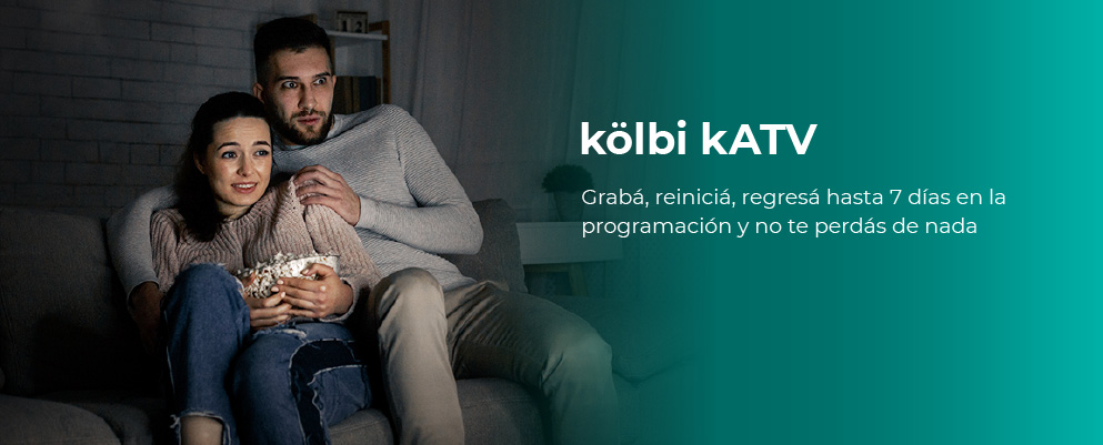 kölbi kATV Grabá, reiniciá, regresá hasta 7 días en la programación y no te perdás de nada 