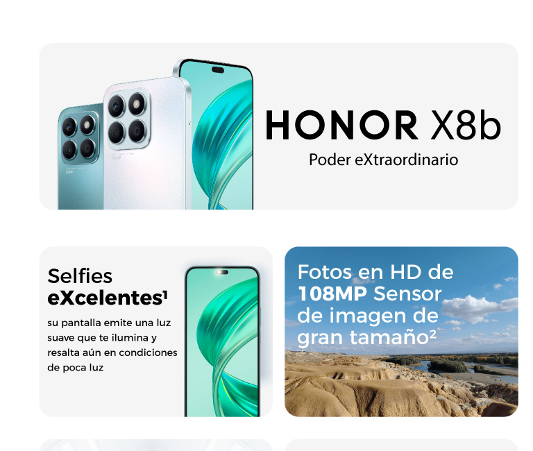 HONOR X8b poder extraordinario con selfies excelentes