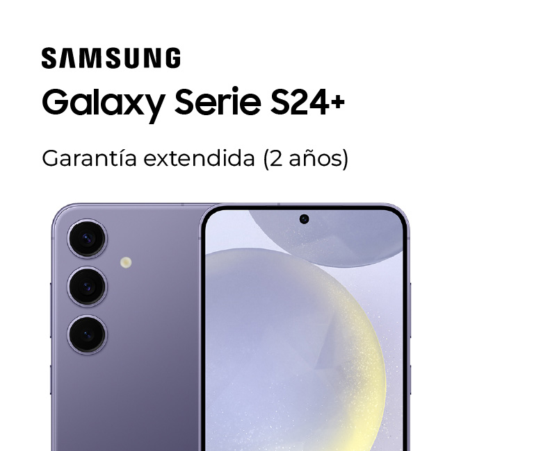 Samsung Galaxy S24 plus, con garantía extendida de 2 años