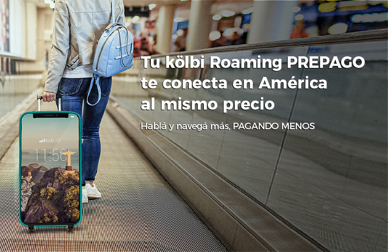 Roaming prepago te conecta en América* al mismo precio, activalo