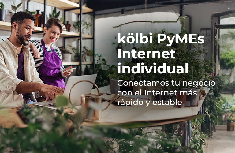 kölbi PyMEs Internet individual, conectamos tu negocio con el Internet más rápido y estable