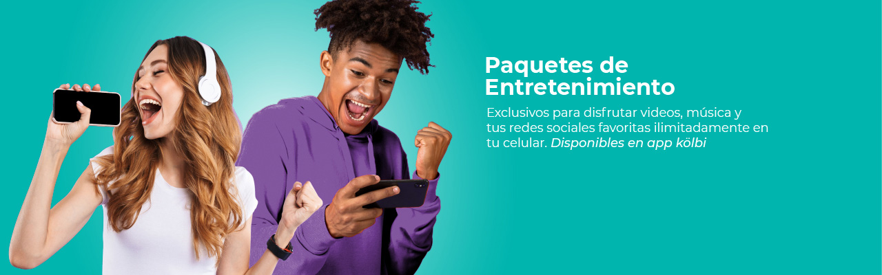 Paquetes Entretenimiento, exclusivos para video, juegos, música o redes sociales