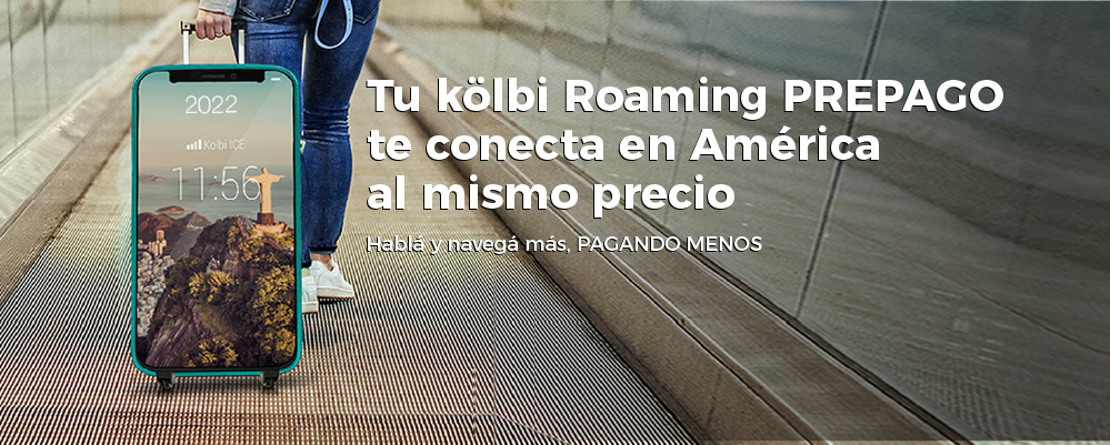 Roaming prepago te conecta en América* al mismo precio, activalo