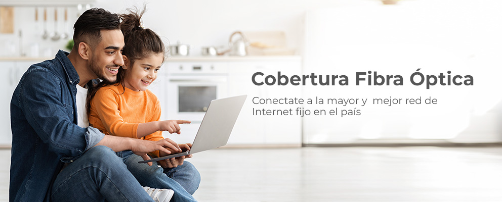 Saltemos juntos: nosotros te cubrimos con la mayor y mejor red de Internet fijo con fibra óptica