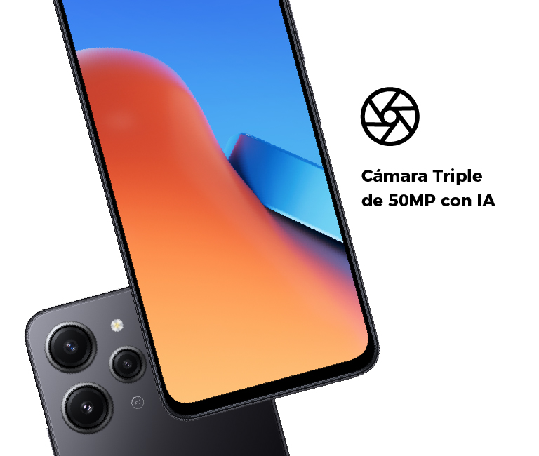 Cámara triple de 50MP con IA