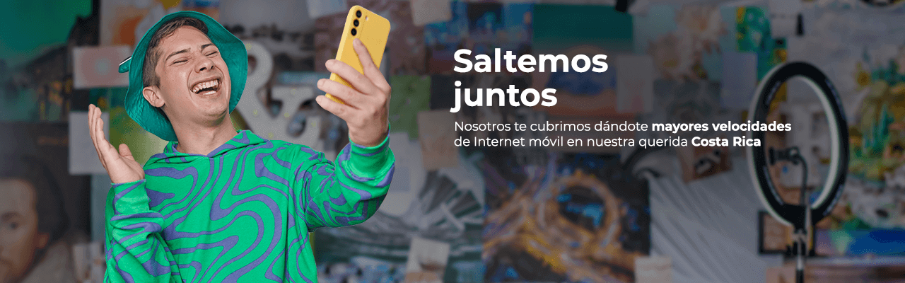 ¡Saltemös juntos! te cubrimos con las mejores velocidades móviles en CR