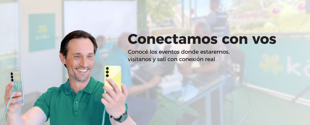 Conocé acá los eventos donde estaremos, visitanos y salí con conexión real