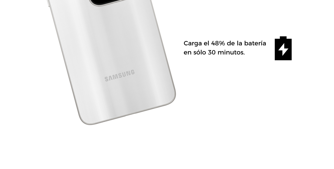 Samsung Galaxy A05 con carga rápida de 25 W