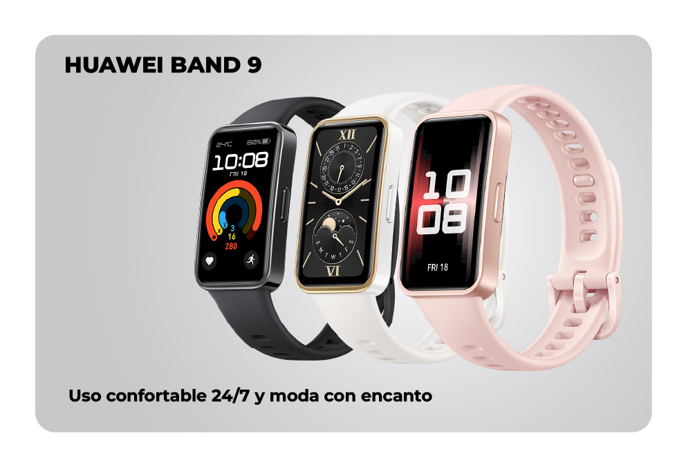 Huawei Band 9, uso confortable 24/7 y moda con encanto