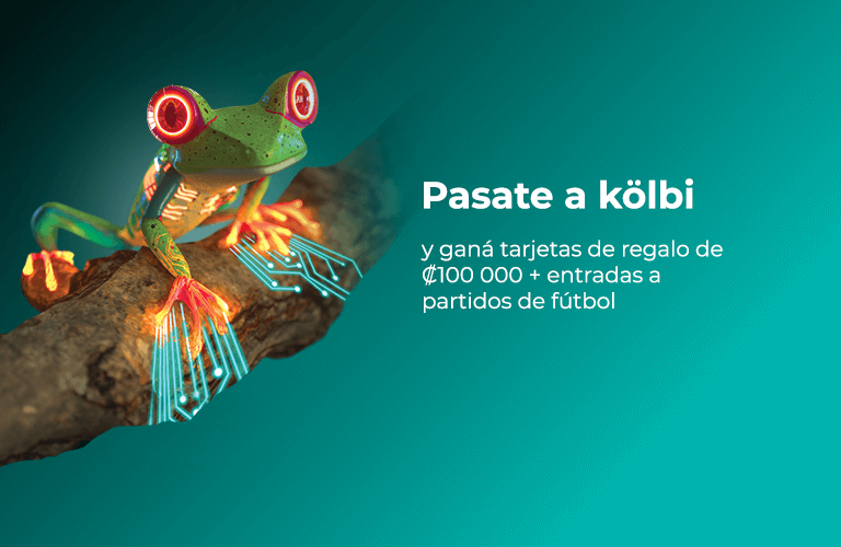 ¡Pasate a kölbi y ganá tarjetas de regalo de 100 000 colones + entradas a partidos!