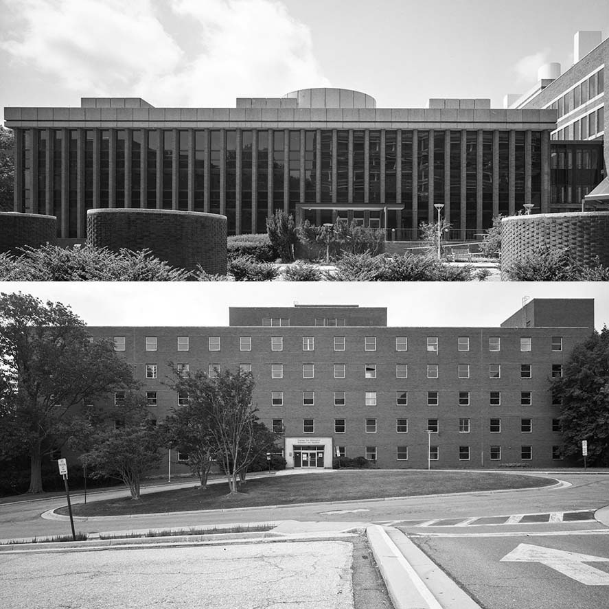 Buildings 29 and 29 A photographed from the front