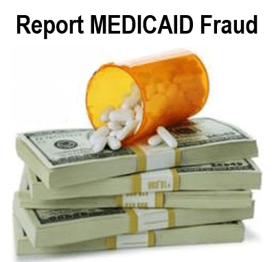 Report Medicaid Fraud button