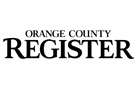 black orange county register wordmark