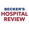 becker's in blue all caps hospital review in red all caps