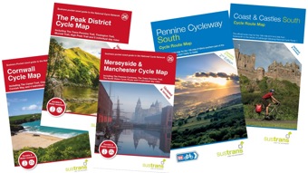 photo of Sustrans paper maps and guide books