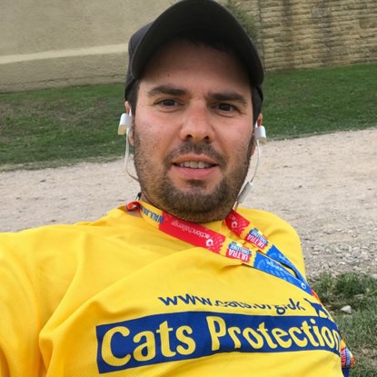 Proud cat dad needs your votes to win £1,000 for cats