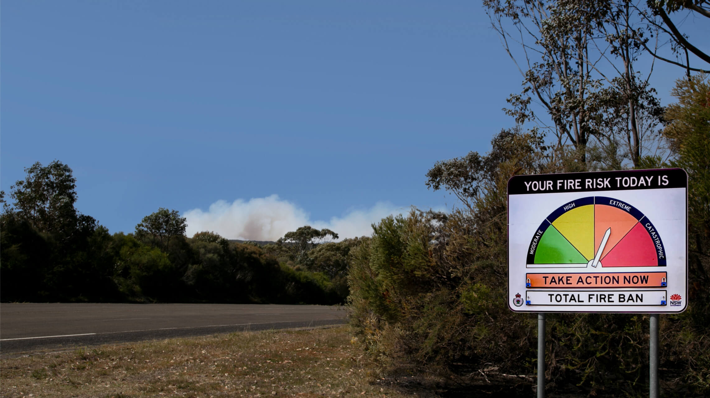 Bushfire safety caravan