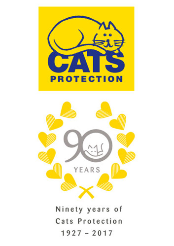 Cats Protection 90th anniversary logo