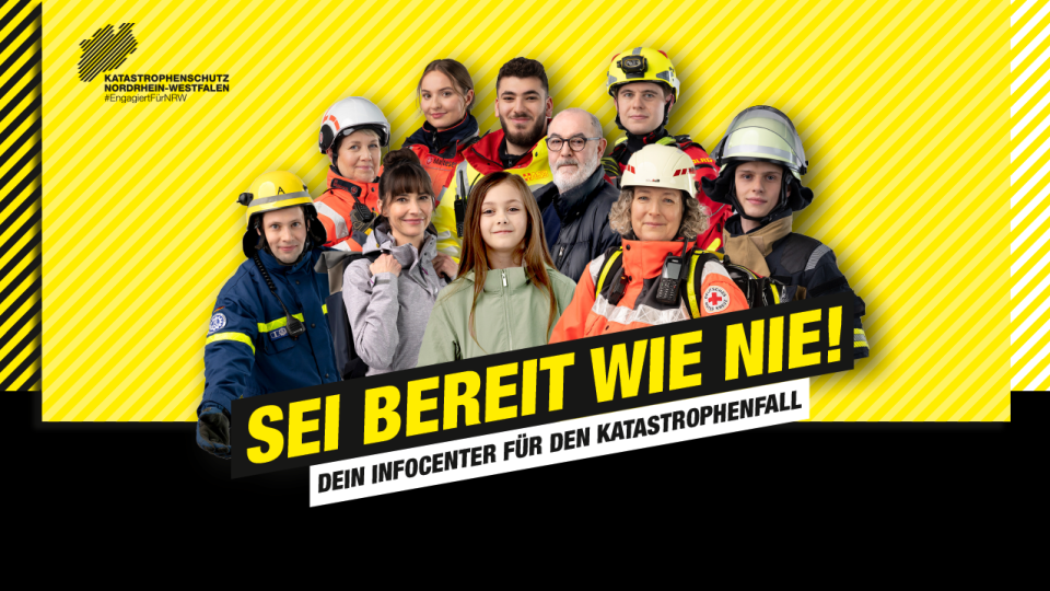 SEI BEREIT WIE NIE! Gesichter der Kampagne.