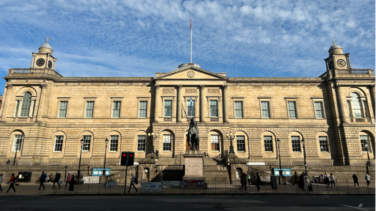 General Register House in Edinburgh, photographed from across the street