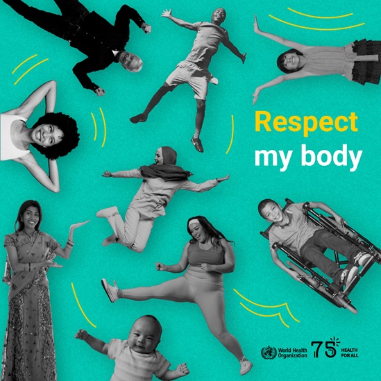 2023 Human rights day  infographic "Respect  my body"