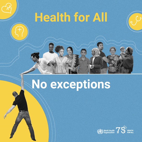 2023 Human Rights Day infographic "Health for All"