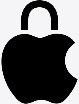 Apple Datenschutz Logo.