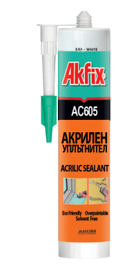 АКРИЛЕН УПЛЪТНИТЕЛ БЯЛ AC 605 AKFIX