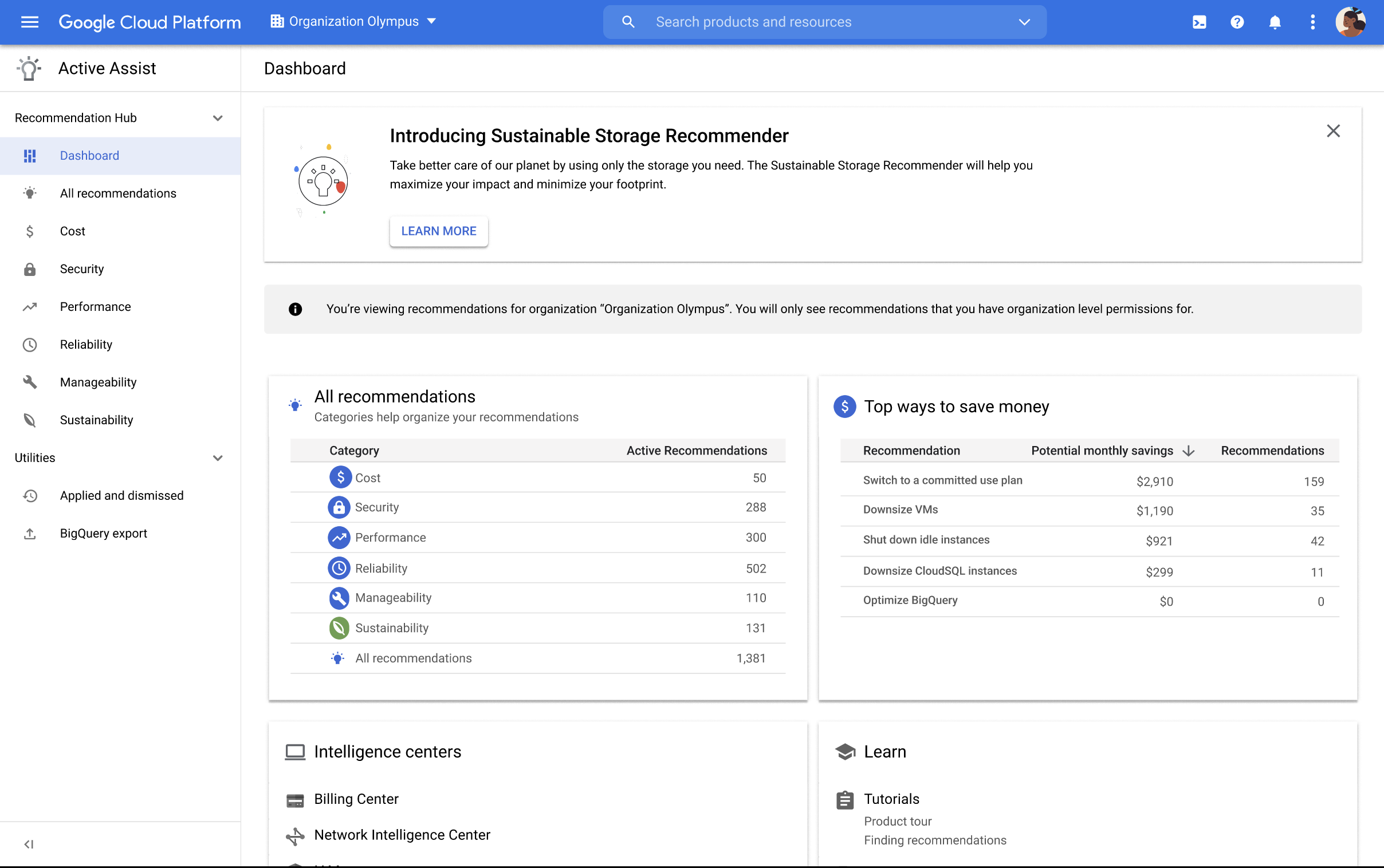 Hub Dashboard