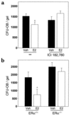 The role of the ER in the suppressive effect of 17β-estradiol on CFU-OB sel