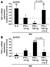 IL-4 partially reverses downregulation of IGF-I expression and