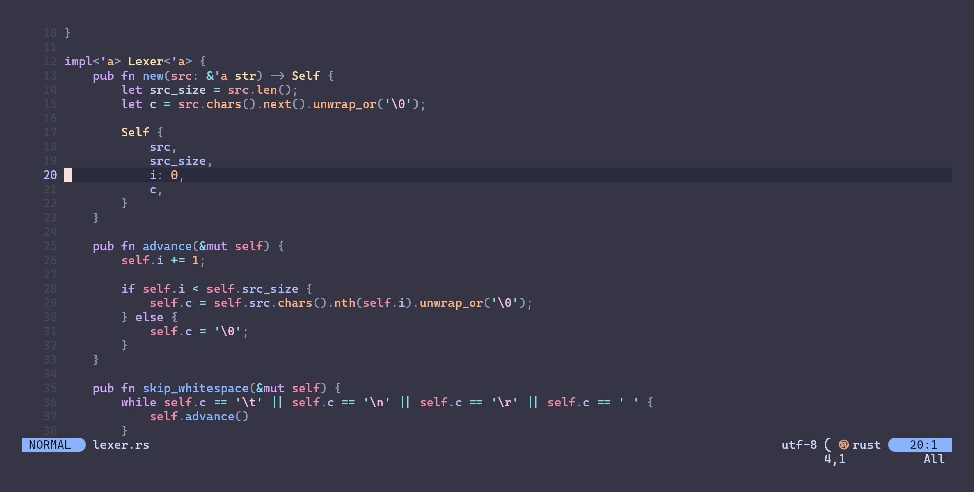 Preview of Programming in SolarVim