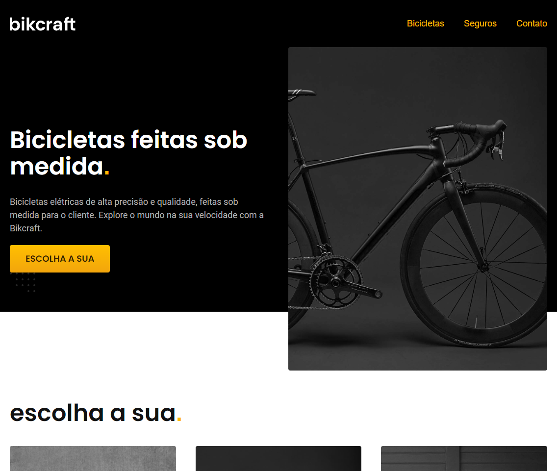 Imagem site Bikcraft