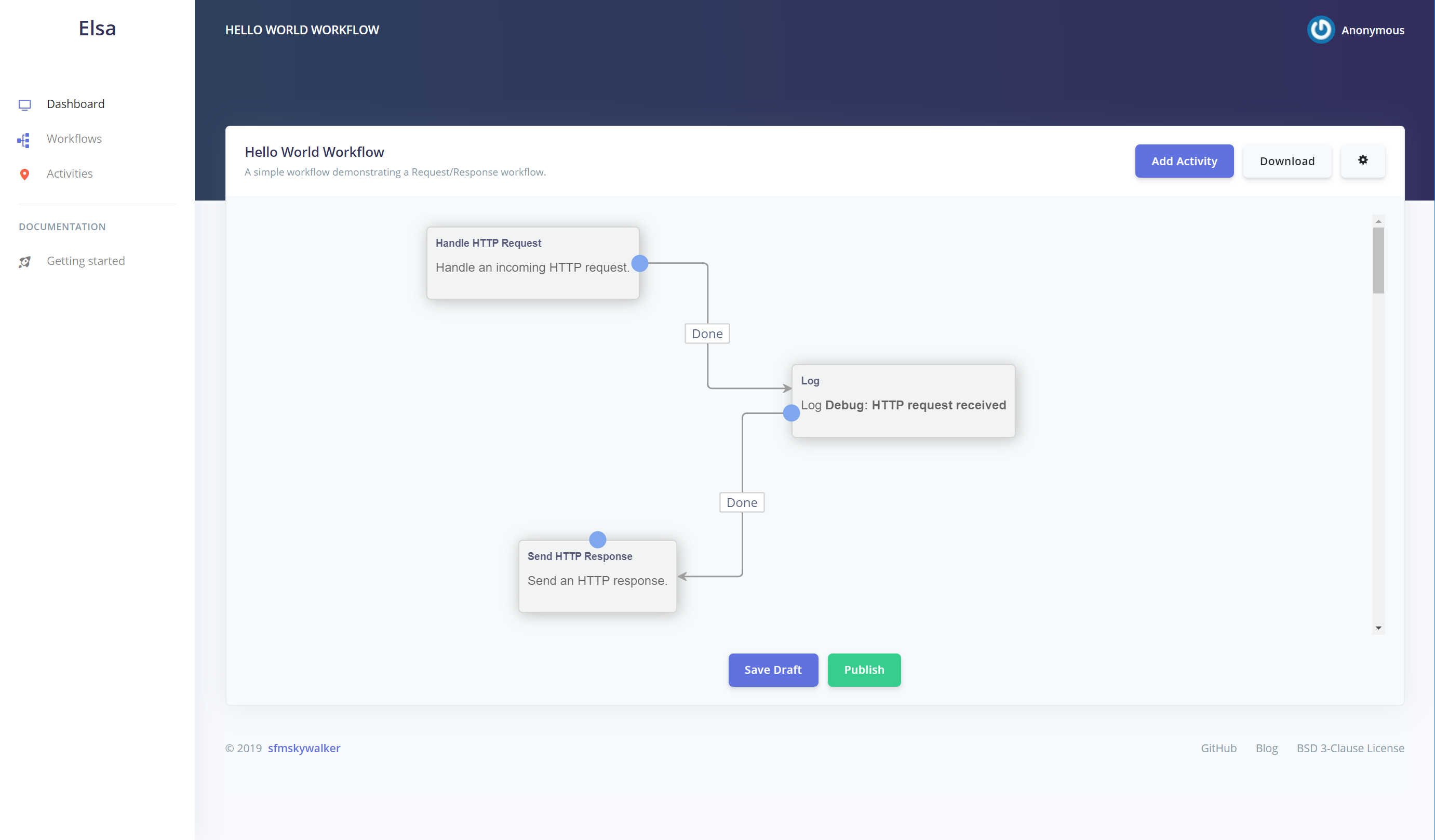 Web-based workflow designer