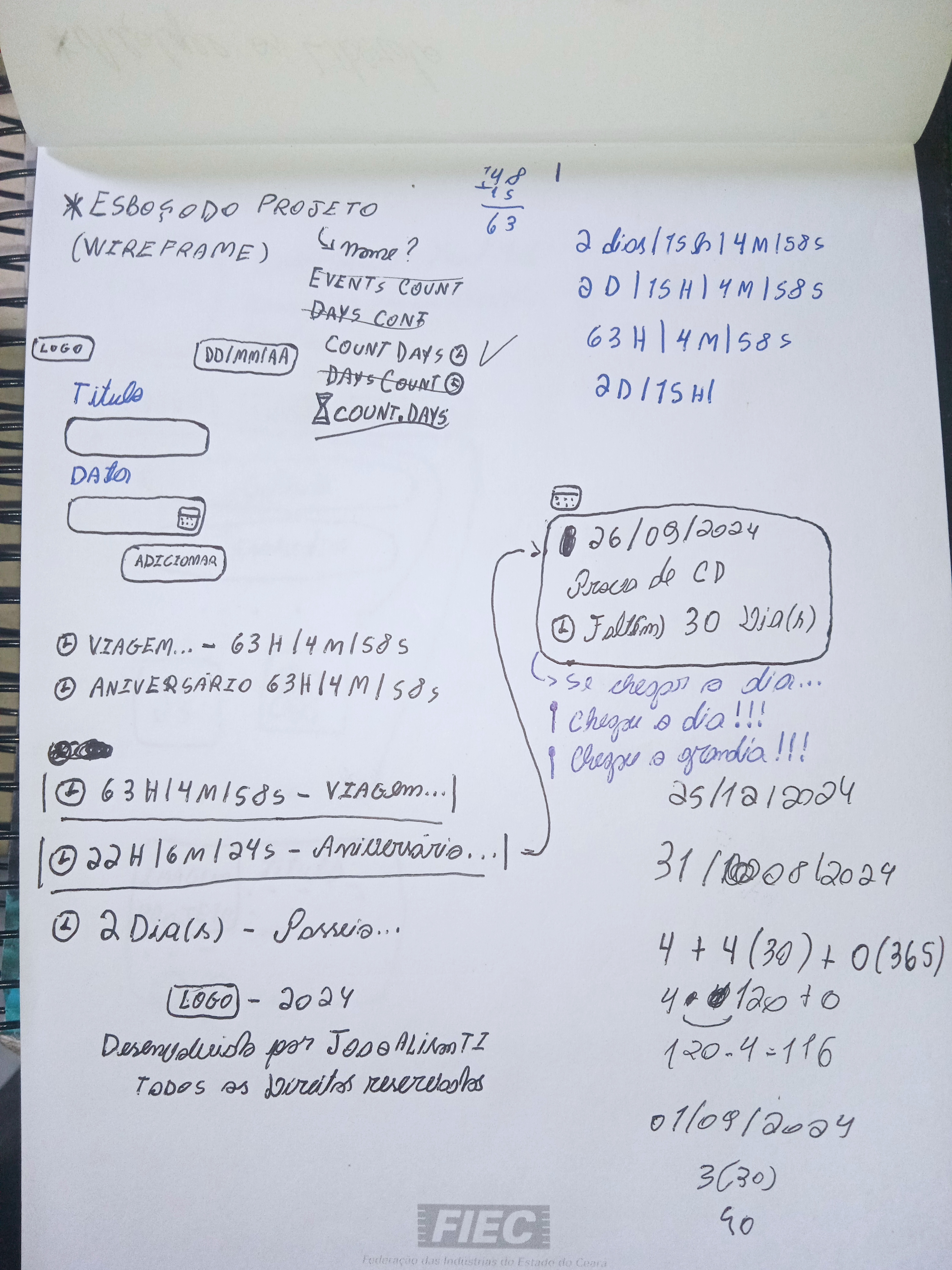 Esboço/Wireframe