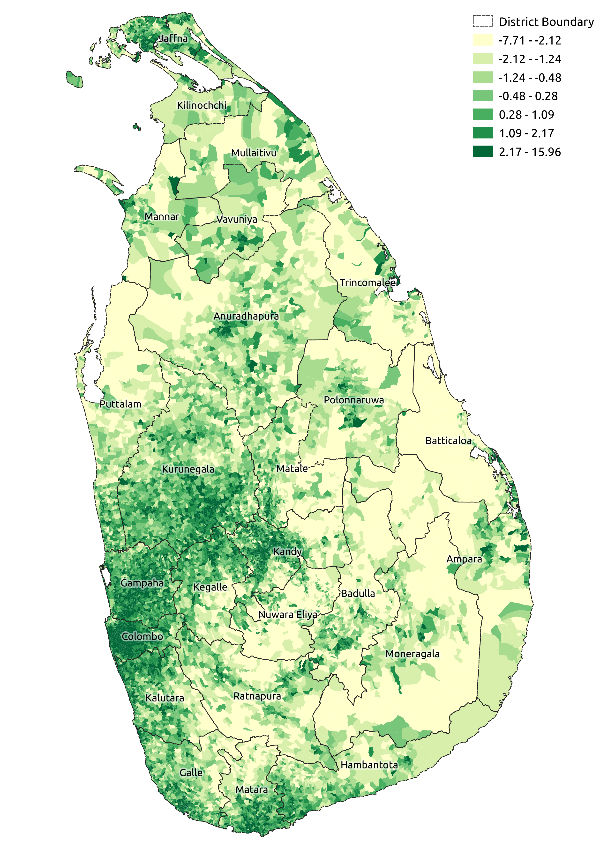 Socioeconomic Index using the population dataset