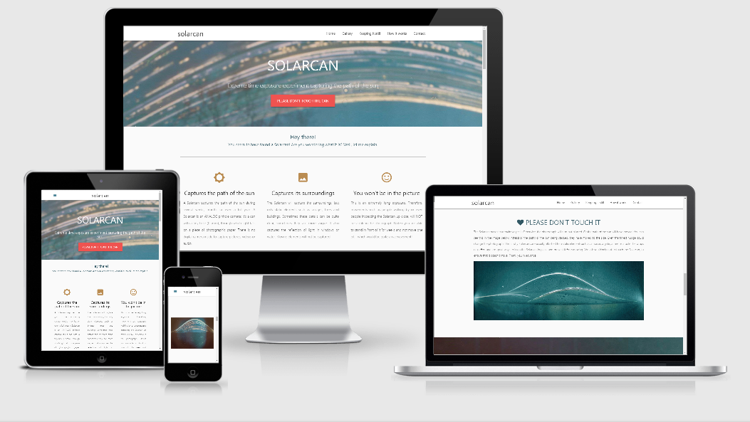 Responsive views of website