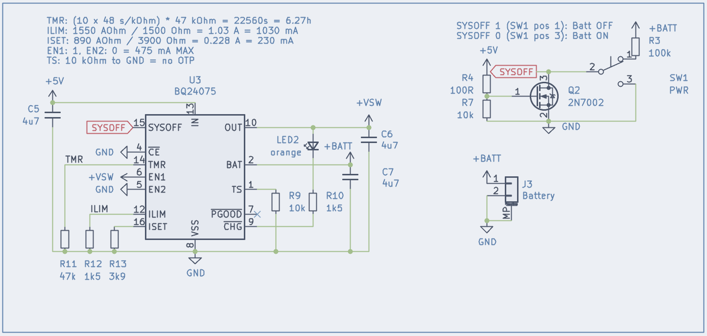 Advanced battery management schematic