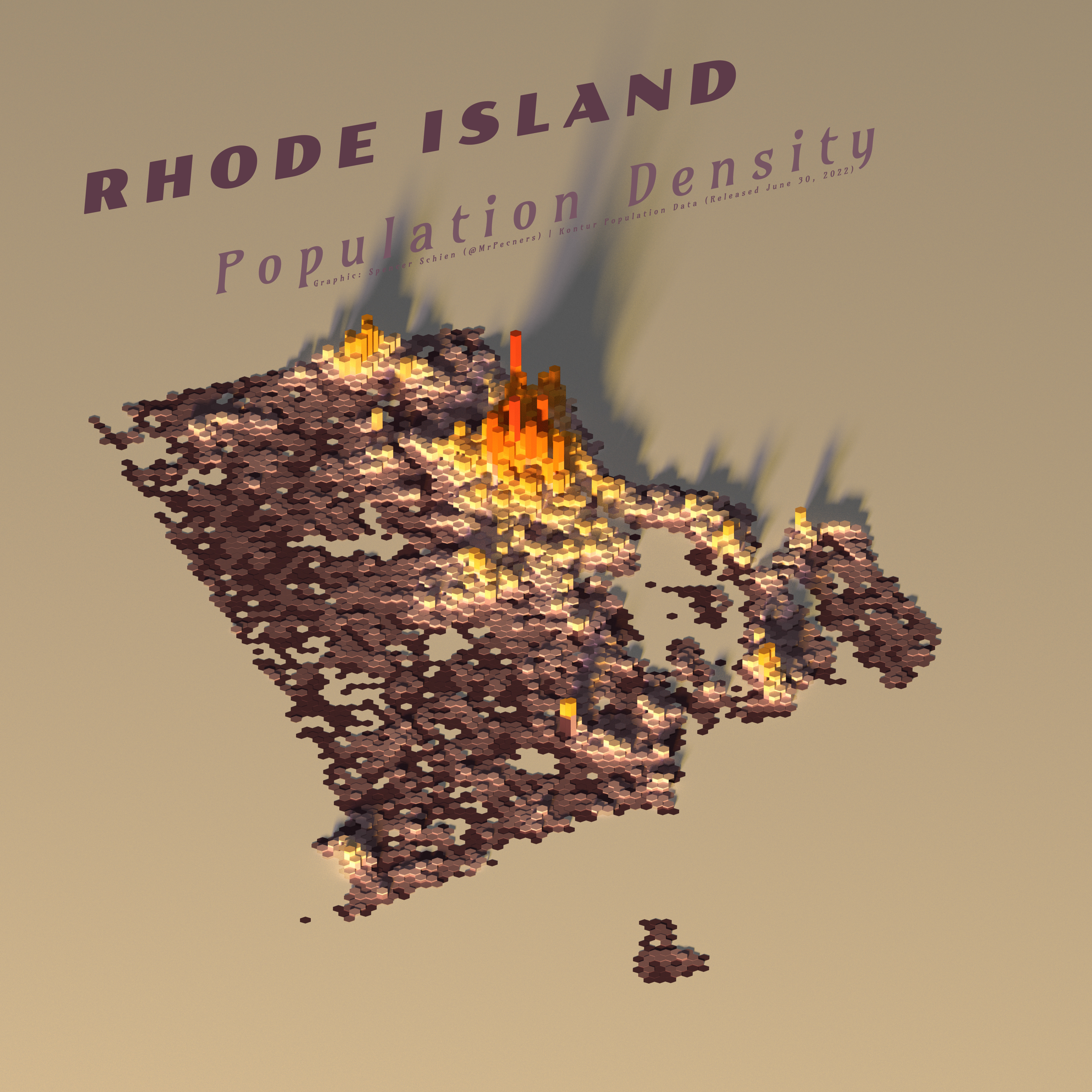 Rhode Island Population Density